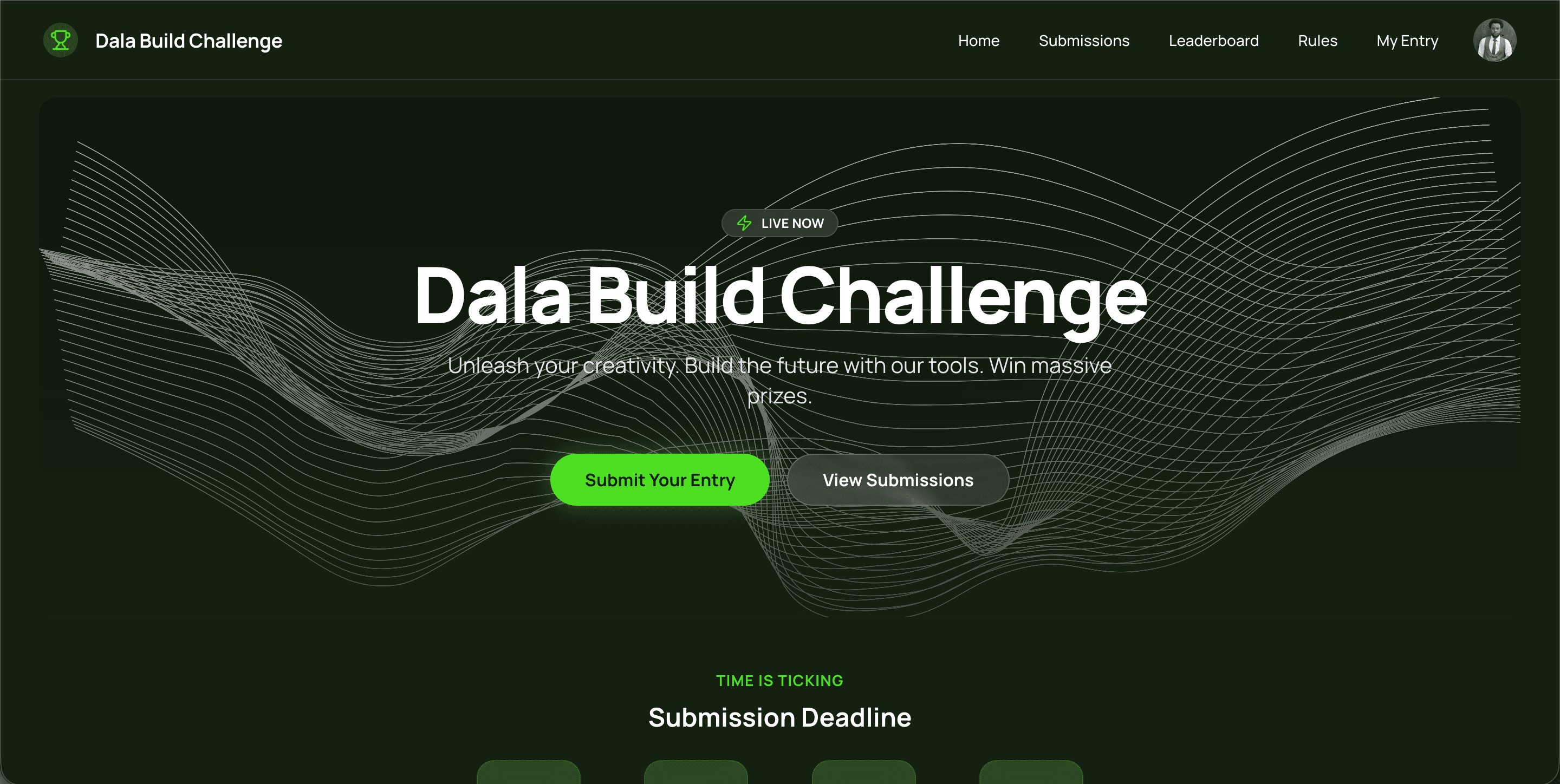 Dala Build Challenge website screenshot